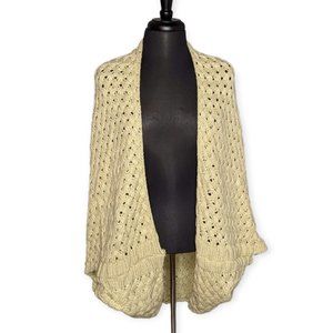 Life Is Beautiful Light Tan Knit Cardigan One Size Fits All